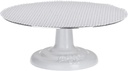 Ateco Cast Iron and Non-Slip Pad Cake Stand, 12 inch, White