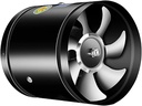 6 Inch Round Duct Exhaust Fan-Two-Way Silent Room Exhaust Fan-Kitchen Household Small Ventilation Fan,One Way (One Way)