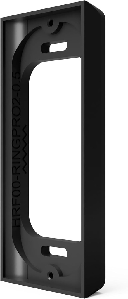 Ring PRO2 Doorbell Mount - Hidden River Lab genuine Mounting Spacer - 0.5-inch offset - Compatible with Ring PRO2 Video Doorbell (new name Ring Wired Doorbell PRO) - premium doorbell adapter - BLACK