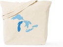 CafePress Lake Michigan Tote Bag Reusable Natural Beige Canvas Shopping Bag