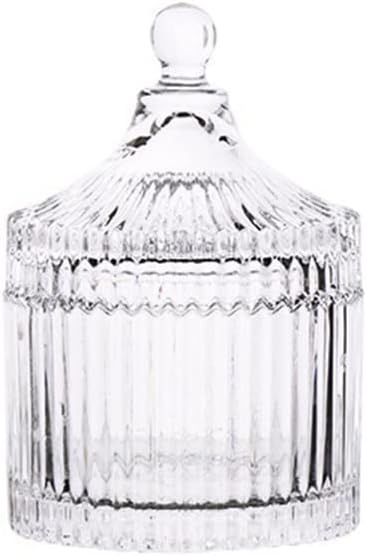 Glass Candy Plate With Lid, Crystal Jar, Clear Jar, Candy Bowl, Decorative Jar, Fruit Jar, Cookie Container For Candy Buffet, Party, Wedding, Food Storage, Kitchen, Home, Desk
