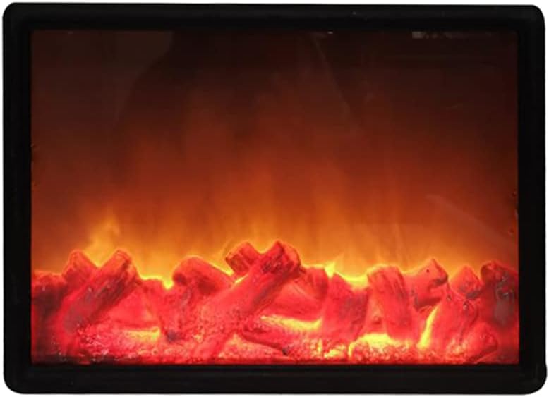 GOWENIC Fireplace Lanterns, Decorative Flameless Portable Led Lantern, Battery Operated and USB Operated, LED Flame Lamp for Table, Window, and Terrace (No Heater Function) (1)