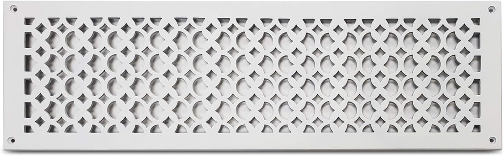 Prima Decorative - Cast Aluminum Air Return Grill 6″ x 24″ (White)