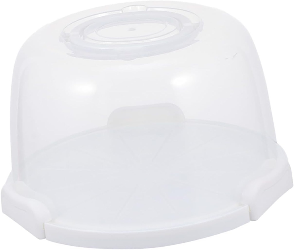 Portable Reusable Cake Carrier Lid Transparent Cake Holder for Birthday Parties Outdoor Events and Home Use Easy to Clean Lightweight Packaging Box