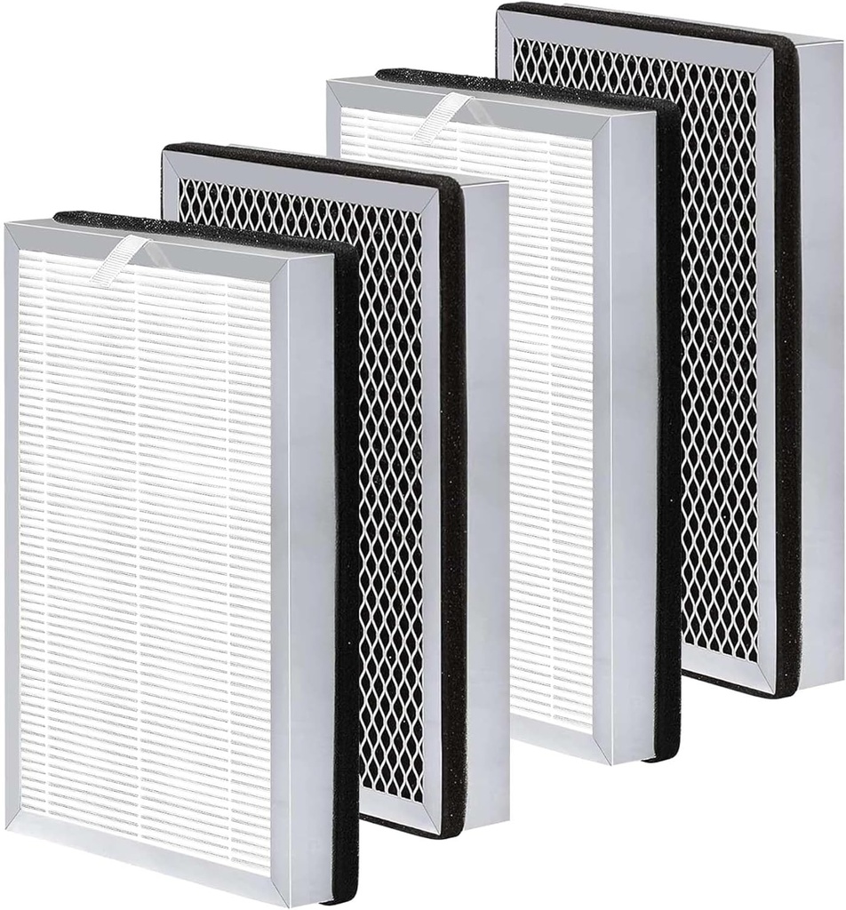 25 Replacement Filter Compatible with MA 25 Air Purifier S1/W1/B1 Medify Air Purifier Filter Replacement 3-in-1 Activated Carbon Filters 4 Pack MA-25 Replacement Filters
