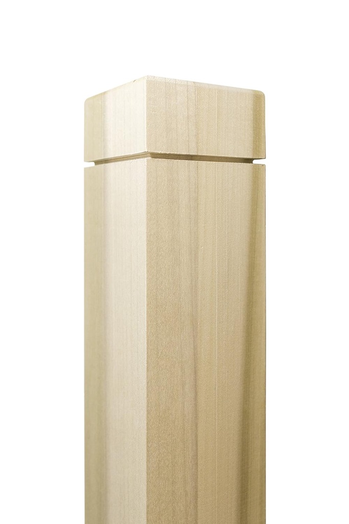 300N Square Poplar Newel Post - 3' x 48' Premium Hardwood Staircase Post, Durable Indoor, Elegant & Modern Routed Top