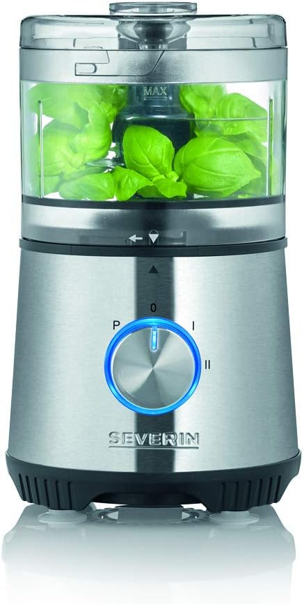 SEVERIN KM 3865 Multi-Chopper (400 W, With Multi-Emulsier Disc), Stainless Steel/Black