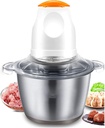 Meat Grinder Electric Small Food Processor Stainless Steel Vegetable Chopper Food Chopper for Meat Fruits and Nuts 1.2L 200W