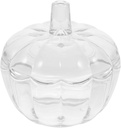 Versatile Glass Food Jar Lid Stylish Pumpkin-shaped Candy Holder for Storage for Sugar Cookies and Decorations Home Party Settings