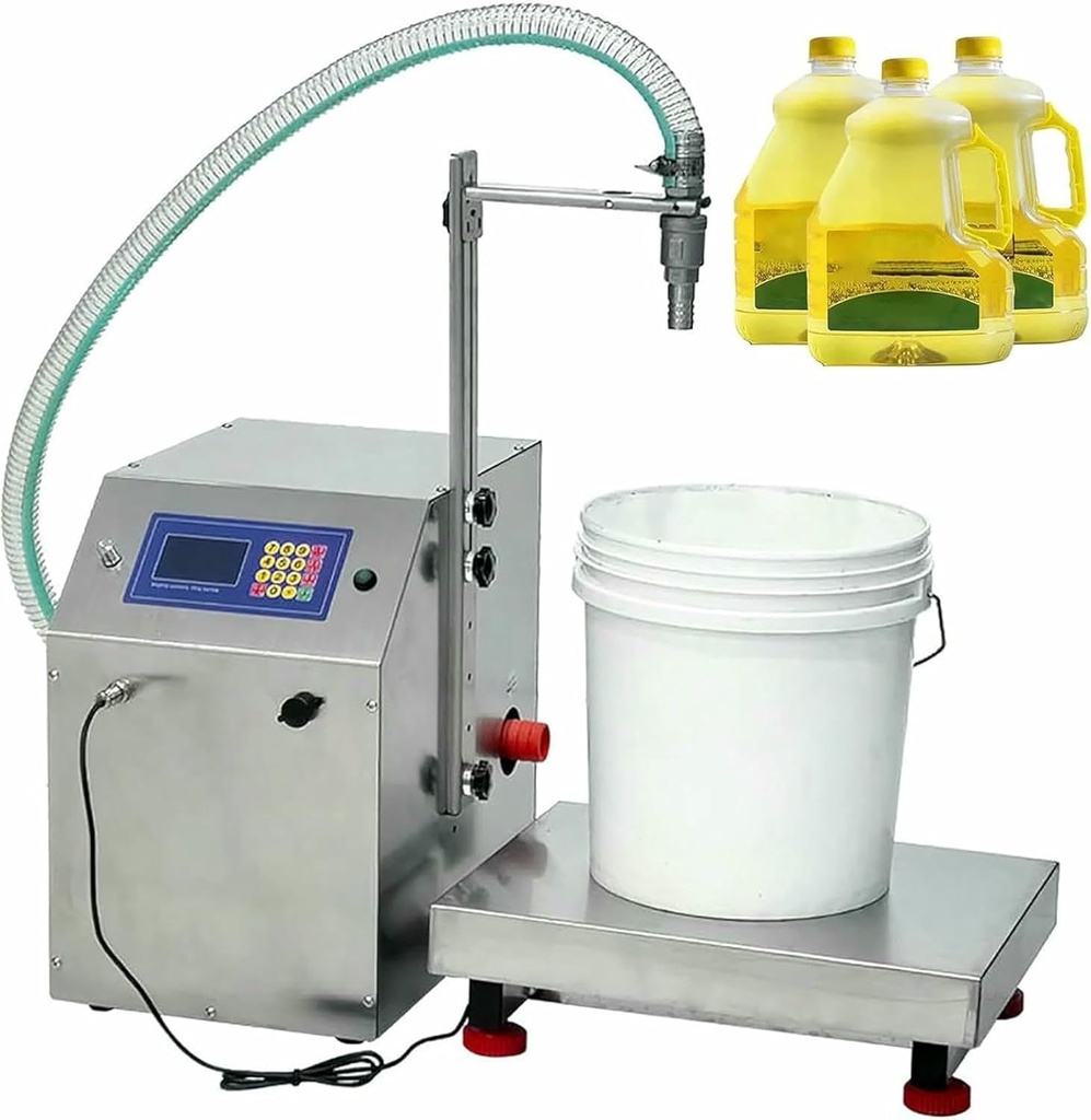 Digital Liquid Filling Machine 72l/min, 50g-100kg, Digital Diaphragm Pump Control, for Milk, Water, Wine, Drinks, Soy Sauce ~/
