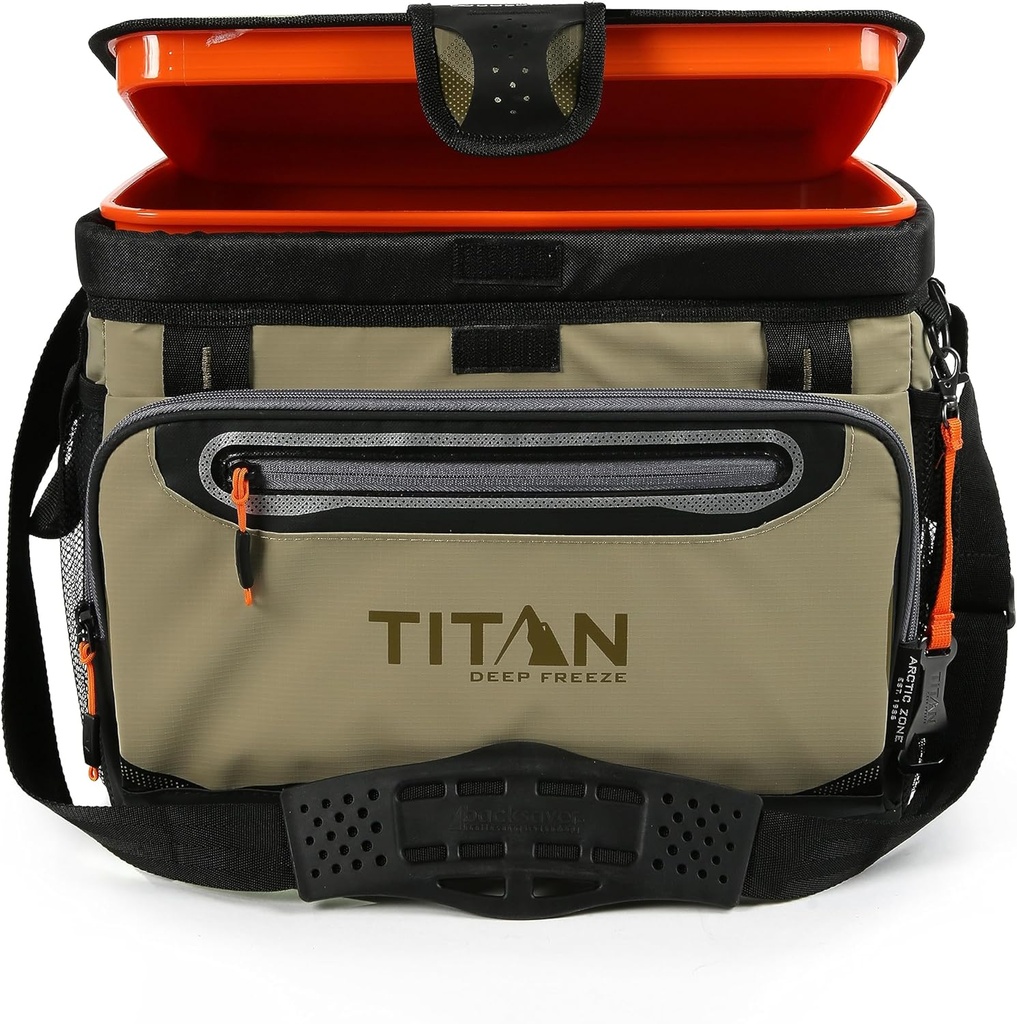 Titan by Arctic Zone Deep Freeze Cooler - Zipperless Hardbody Cooler - Deep Freeze Insulation, HardBody Liner, and SmartShelf