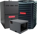 Goodman 1.5 TON 14.5 SEER2 Horizontal R-32 AC System with 80% AFUE 60k BTU two stage Low NOx furnace (GLXS3BN1810 condenser with GMVC800603BX furnace and CHPTA2426C3 coil)