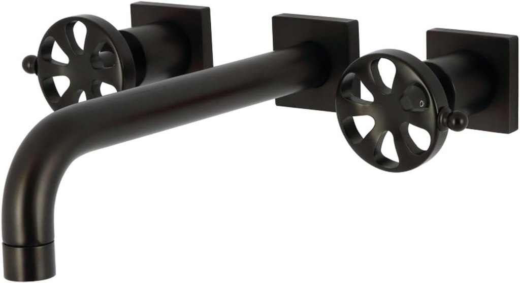 Kingston Brass KS6025RX Belknap Two-Handle Wall Mount Roman Tub Faucet, Oil Rubbed Bronze