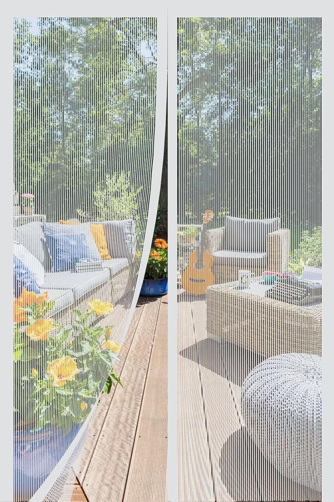 Magnetic Screen Door- Self-Sealing, Pet and Kid Friendly Heavy Duty - Fits Door Size 24" x 71"-Works with Front, Sliding, Patio Doors-White