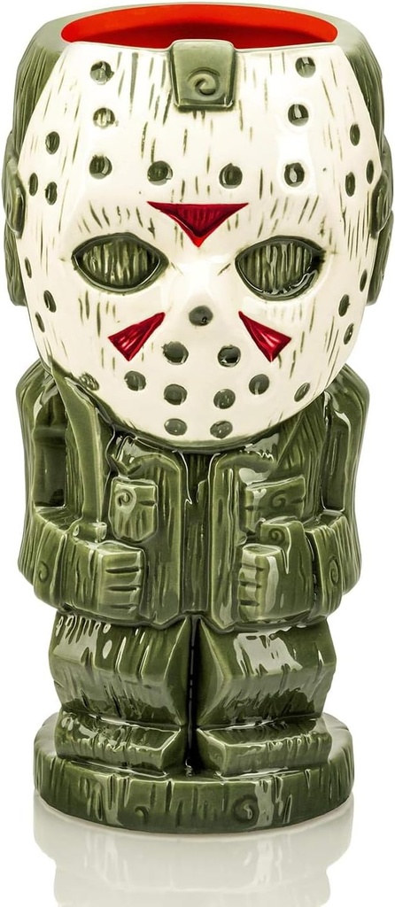 Friday The 13th Geeki Tikis Jason Voorhees Mug | Official Horror Collectible Tiki Style Ceramic Cup | Holds 26 Ounces