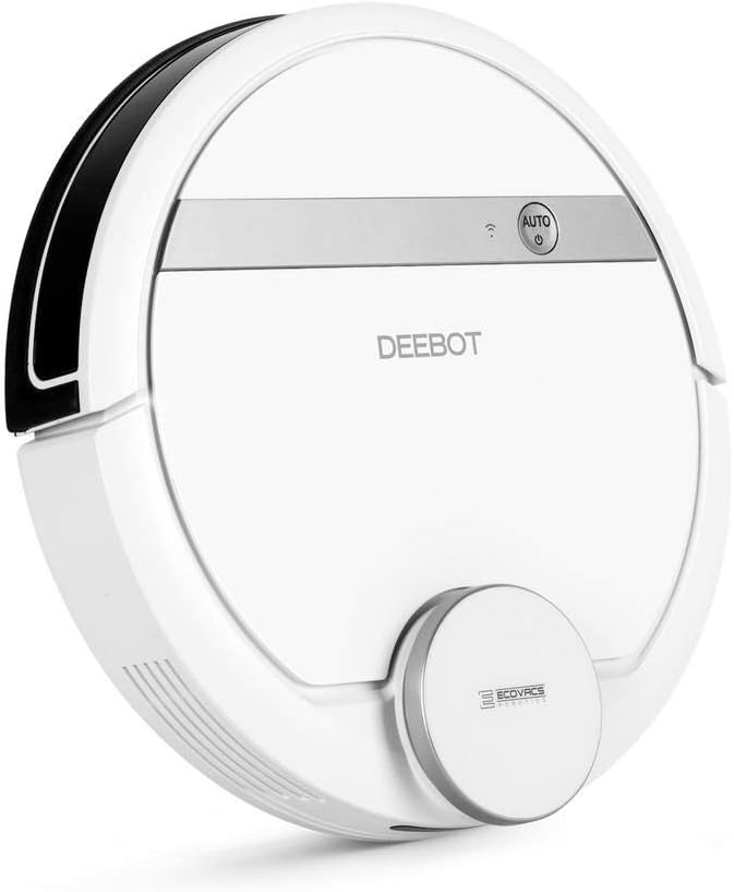 Ecovacs Deebot 900 Smart Robotic Vacuum for Carpet, Bare Floors, Pet Hair, with Mapping Technology, Higher Suction Power, Wifi Connected and Compatible with Alexa and Google Assistant