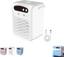 2025 Portable Air Cooler With Speaker, Stylish Durable Long-Lasting Rechargeable Fan, Music Integrated, Comfort Compact Cooler For Indoor Outdoor Use, Home Air Conditioning Solution (White)