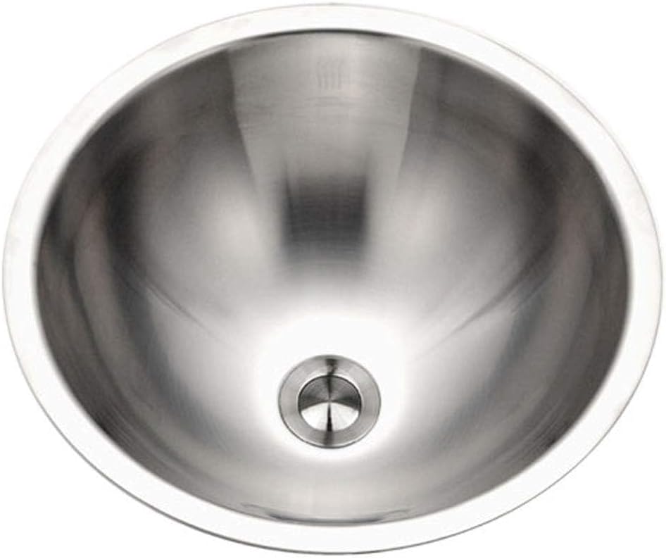 Houzer CRTO-1620-1 Opus Series Conical Topmount Stainless Steel Lavatory Sink with Overflow