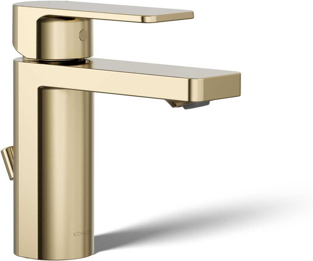 Kohler 23472-4-AF Parallel® Single-Handle Bathroom Sink Faucet, 1.2 gpm, Vibrant French Gold