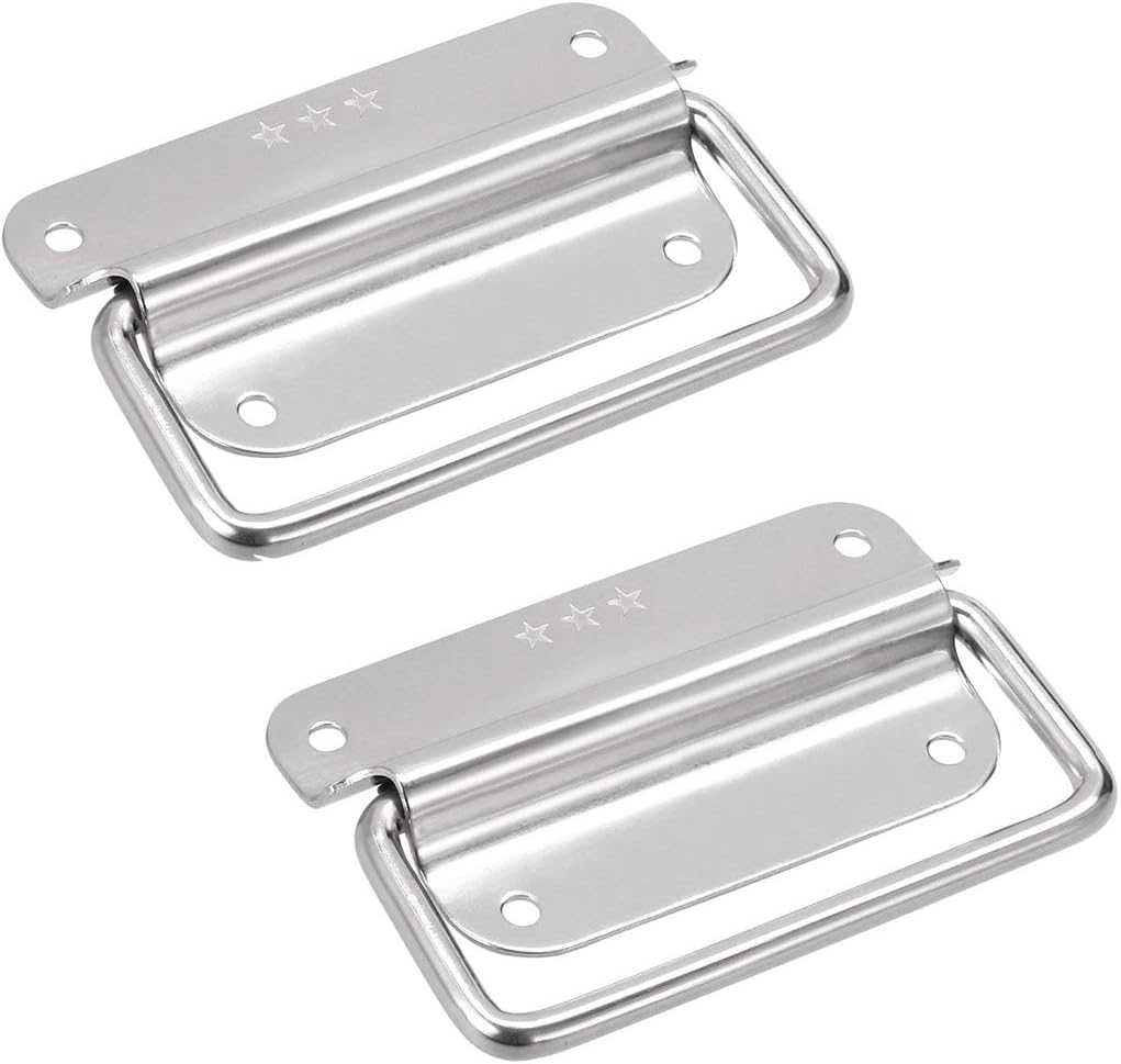 Chest Handles Stainless Steel Large Size Pull Handles for Toolbox - 2pcs