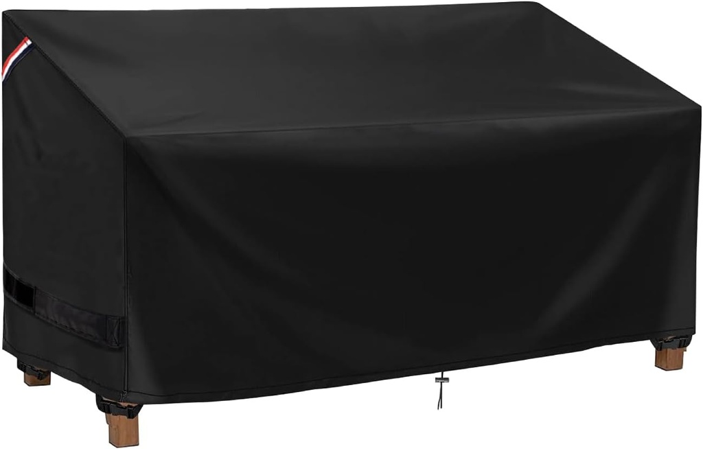Outdoor Couch Cover, Patio Furniture Covers, Outdoor Furniture Covers Waterproof and Windproof, 79" L X 37" W X 35" H, Black