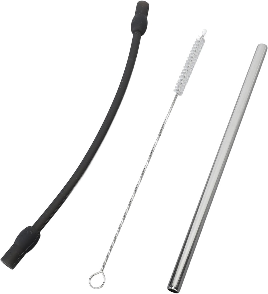 TOPINCN Coffee Machine Replacement Milk Tube Kit for & Coffee Machines, Black, Silicone & Stainless Steel, Easy to Install, Compatible with Espresso Machines, Includes Filter, 1 Count