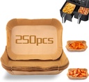 Air Fryer Baking Liners for Ninja Foodi DualZone 2-Basket DZ201, DZ401, FG551 Foodi Smart XL 6-in-1 Indoor Grill Accessories (Rectangular Baking Paper 250PCS)