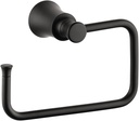 hansgrohe 4786670 Joleena Towel Ring in Matte Black, 8.3-Inches Wide