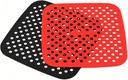 Air Fryer Silicone Liners,2 Pack 8.5 Inch Reusable Food-Grade Silicone Mat, Non-stick Heat Resistant Air Fryer Accessories