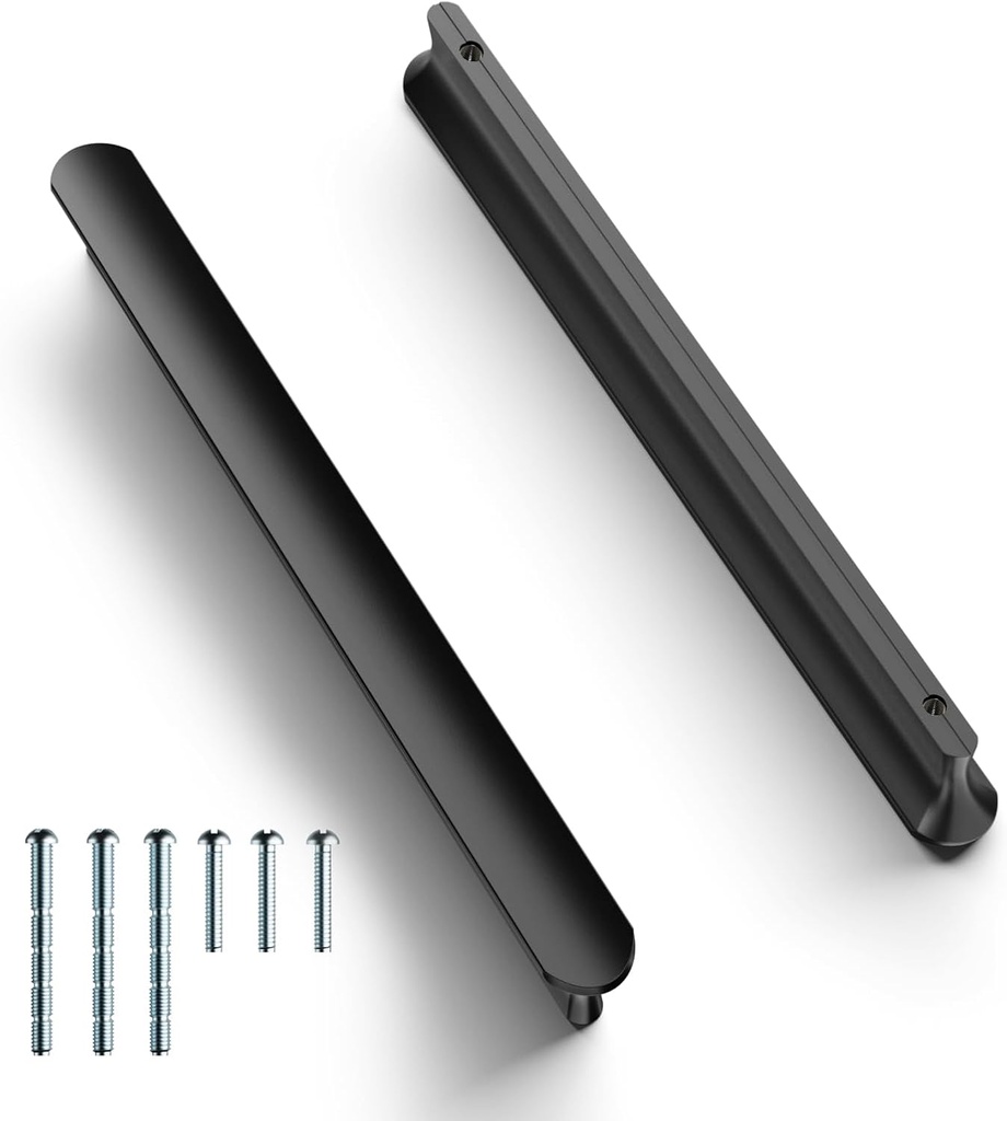 Cobbe 10 Pack Black Cabinet Handles 5 inch(128mm) Hole Centers Cabinet Pulls Kitchen Cabinet Handles Matte Black Drawer Pulls Kitchen Cabinet Hardware