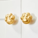 Brass Cabinet Knobs (2 Pack) Cute Cat Claws Golden Drawer Knob Kitchen Cabinet Pulls with Vintage Cupboard Hardware Dresser Drawer Handles Kitchen Cabinet Handles