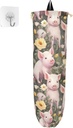 Plastic Bag Holder Cute Pig Grocery Bag Organizer,Reusable Shopping Bag Organizer,Storage Dispenser ​for Home Kitchen Decor 202a8355