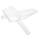 KICHOUSE 2pcs Plastic Food Scoop Ice Cube Shovel Flour Shovel Grain Scoop for Kitchen Bar Restaurant and Dessert Shop