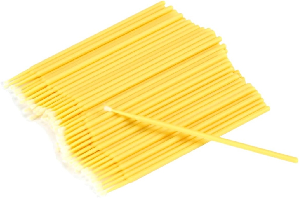 BinaryABC Vegetable Pollinator Tool Flower Pollination Brush Fruit Tree Pollinator Garden Pollinator Tools,100PCS (Yellow)