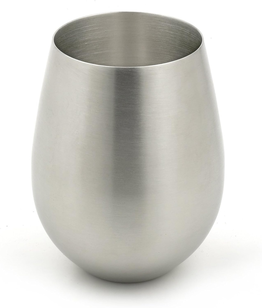 (BIG SALE) 73345 Brushed Stainless Steel Tumbler/Glass Cup/Wine Glass