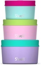 S'well Stainless Steel Food Canister Set Of Three, 10oz, 16oz, and 24oz, Pastel Paradise, Single Walled Durable Construction, BPA Free, Dishwasher Safe