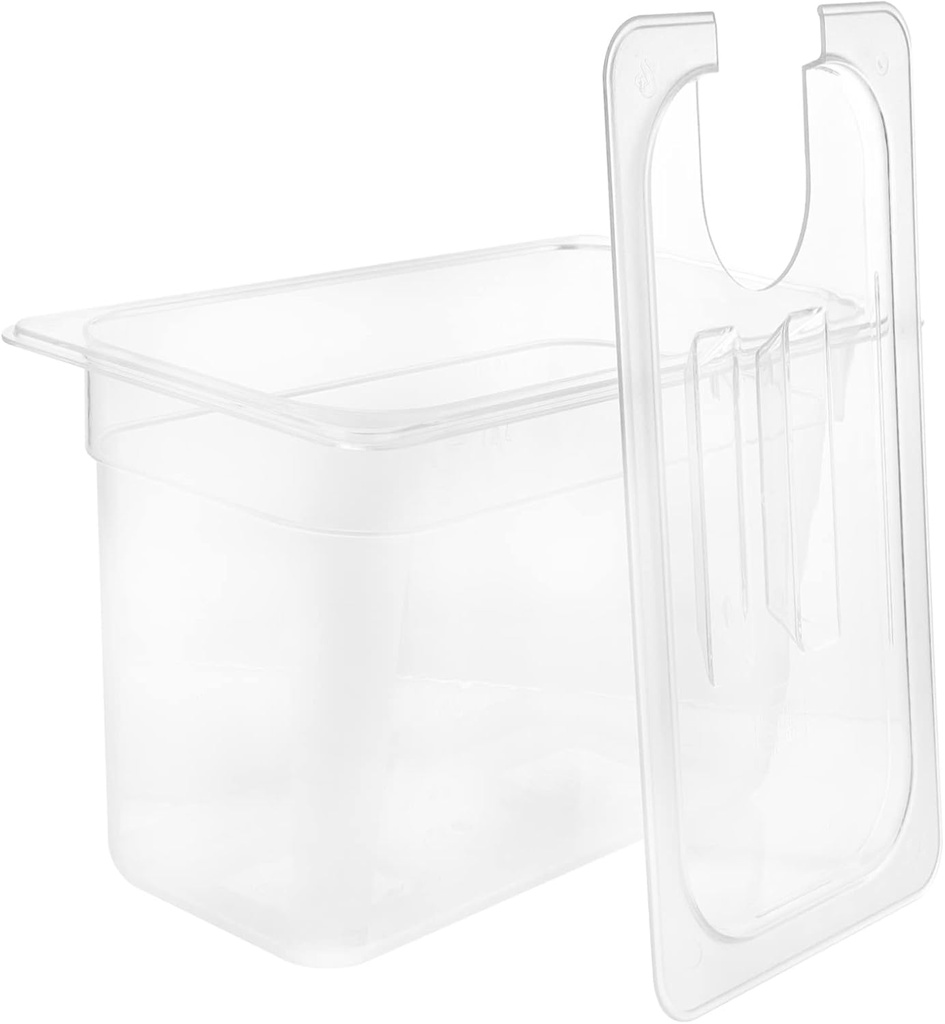 Small Sous Vide Containers 6l Slow Cooker Box Ergonomic Grip Household Cooker Container Low Temperature Cooking Storage Case