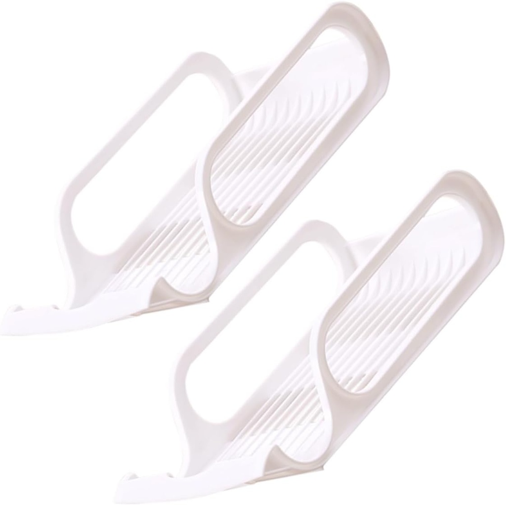 Garneck 2pcs Stackable Refrigerator Beverage Storage Rack Organize Drinks Beer and Vegetables Efficiently Your Fridge Space-saving Design for Neat Food Storage