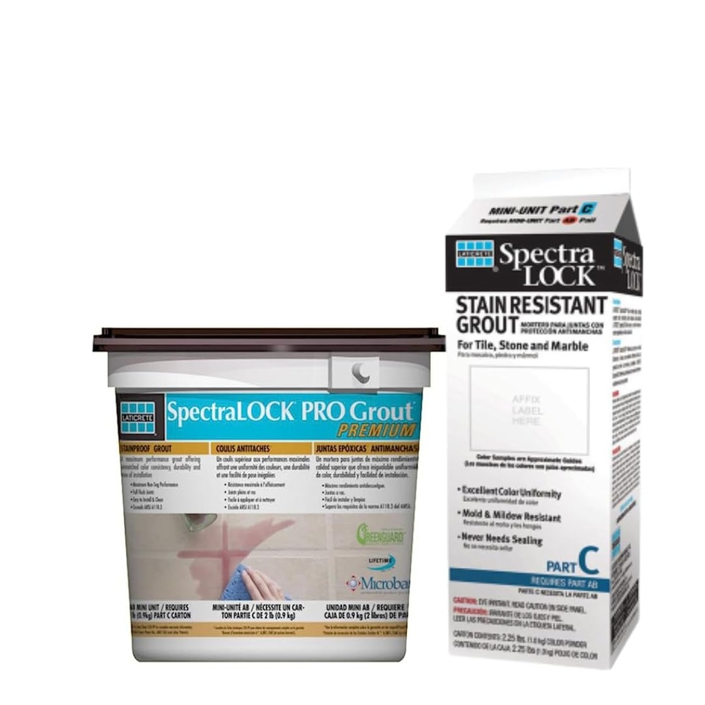 LATICRETE Spectralock Pro Premium Grout Mini Unit with Part C Powders (Chestnut Brown Color)