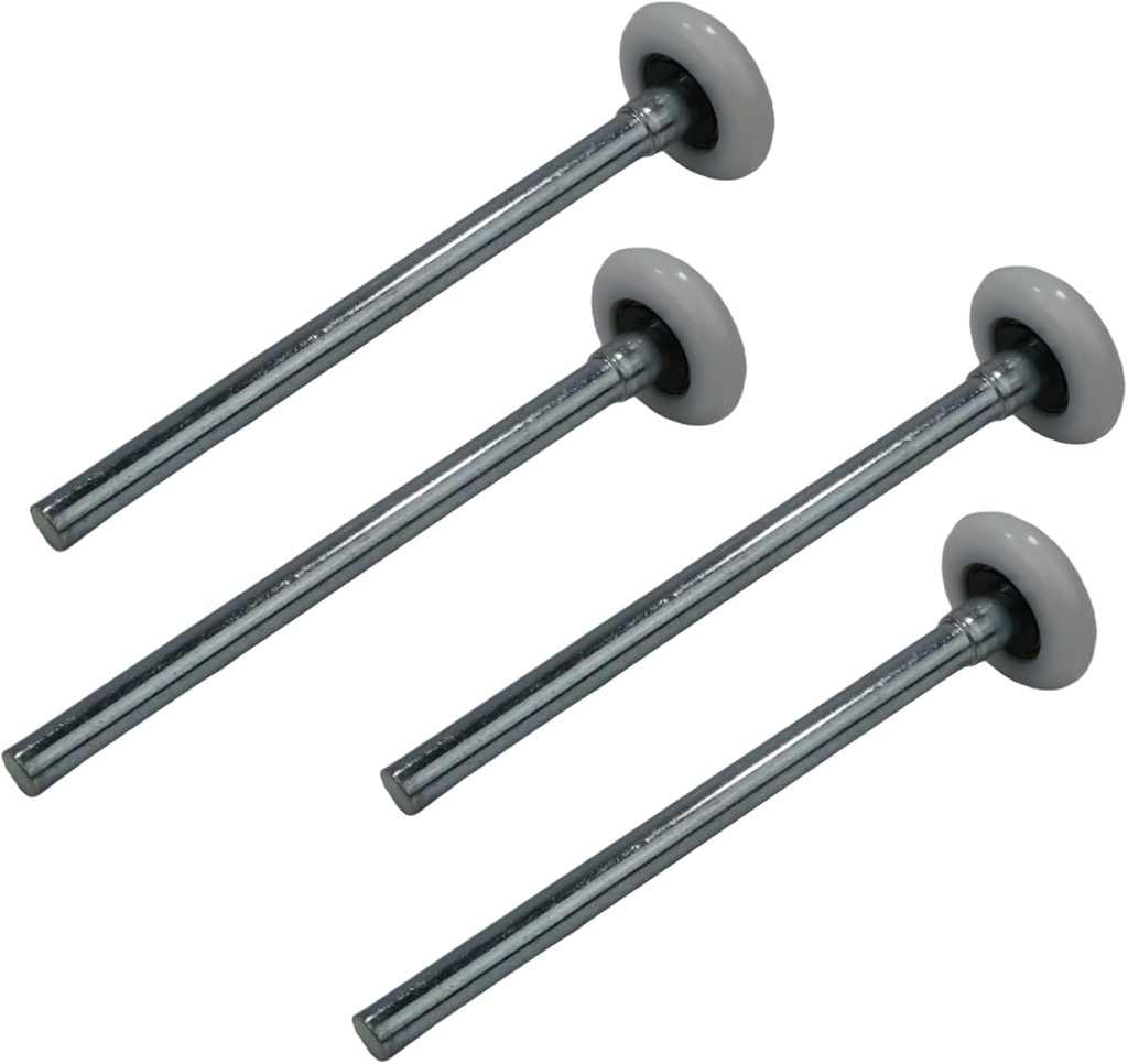 The ROP Shop (4-Pack) 2" Nylon Garage Door Roller with Cap, 7" Shaft Stem & 13-Ball Bearing