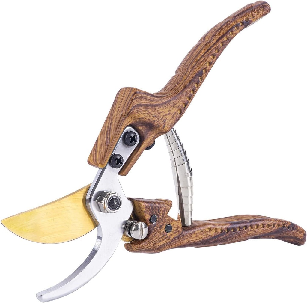 Bypass Pruning Shears for Gardening - SK5 Stainless Steel Garden Snips with Aluminum Alloy Handle for Precise Trimming - Garden Sheers for Flowers - Flower Cutters for Stems