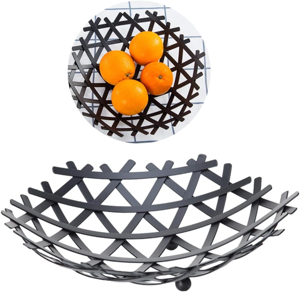 Hanging Fruit Basket Kitchen Fruit Holder for Kitchen Fruit Basket Stand Black European Design Fruit Bowl