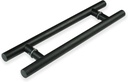 Glass Door Wood Pull Handle, Push Pull Door Bar Handle Set, Long Door Handle for Barn Door, Heavy Duty Double Side Bar Handle(Color:Black,Size:100 cm (393/8")*60 cm)