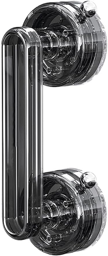 Suction Cup Handle Suitable for Various bathrooms, Kitchens, Showers, Sliding Glass Doors, cabinets, Drawers (Black)