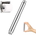 Universal Toilet Paper Holder Spring Rod Replacement - Stainless Steel, Easy Install No Tools | Rust-Proof Spring Loaded Rod (1 Pc)
