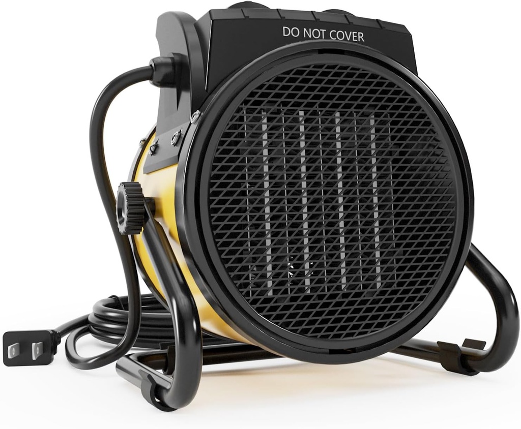 Outdoor Heaters for Patio, 1500W Electric Greenhouse Heater with 3S PTC Ceramic Fast Heating, Overheat Protection, 3 Modes for Outdoor, Patio, Greenhouse, Garage, Indoor, YE