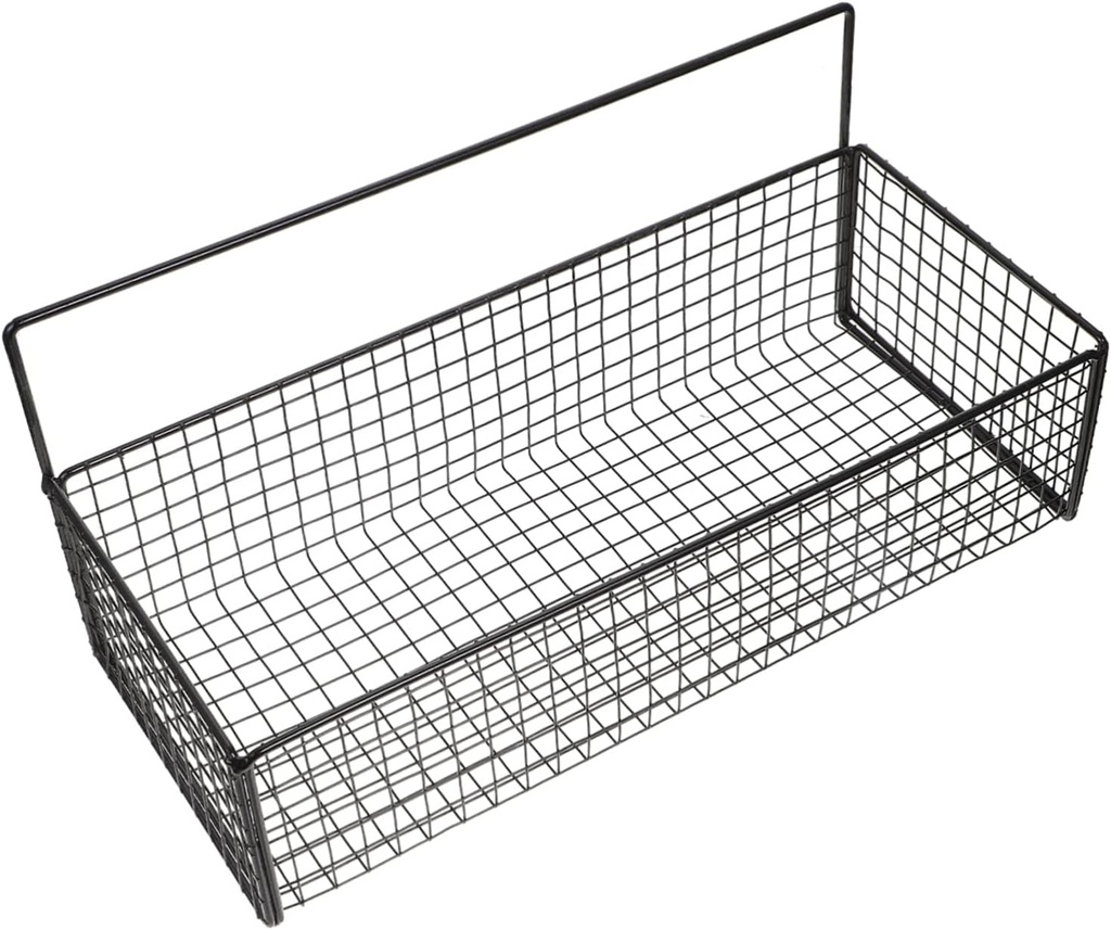 DECHOUS Wall-mounted Iron Storage Basket for Kitchen Garlic Organizer Space-saving Hanging Container for Fruits and Vegetables Resistant Design