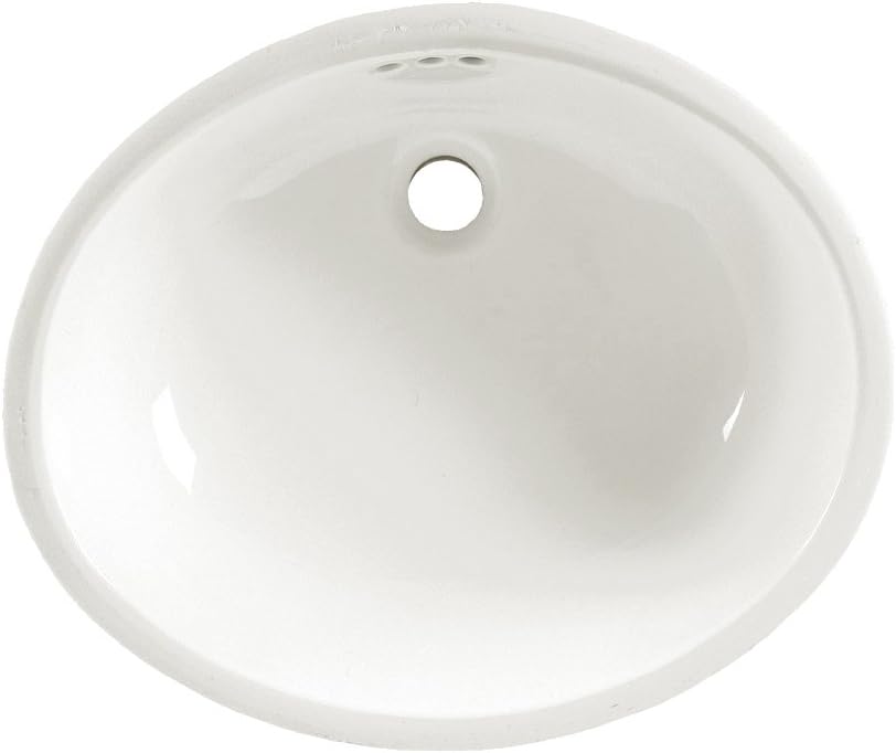 American Standard 0497.300.020 Ovalyn 21-1/4 by 17-3/8-Inch Under Counter Lavatory Sink, White