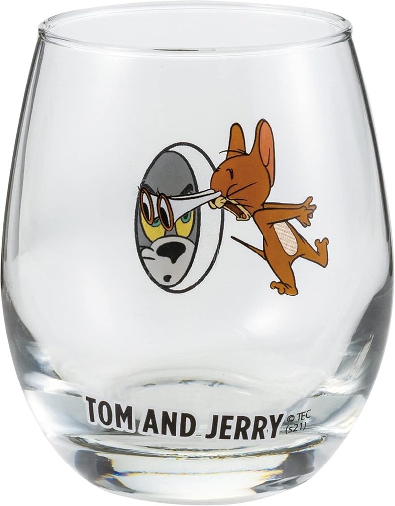 Tom and Jerry SAN3581-2 3D Glass, 11.2 fl oz (330 ml), Peeping Hole, Made in Japan