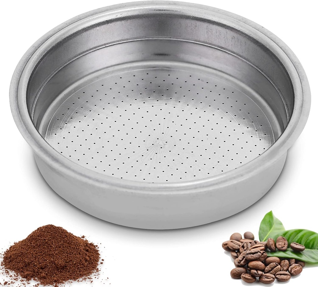 51mm Portafilter Filter Basket, 1-Cup Reusable Stainless Steel Coffee Filters Espresso Filter Basket Espresso Machine Accessories for Portafilter Coffee Machine